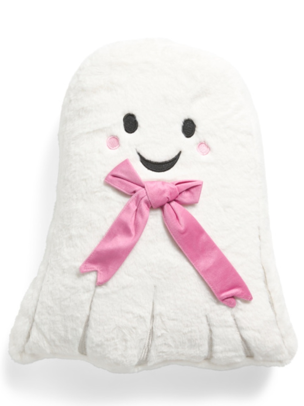 Envogue Halloween Ghost With Pink Bow Pillow New